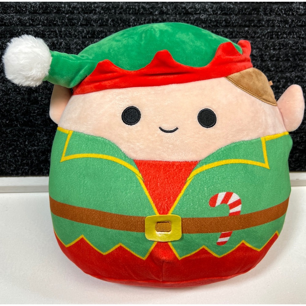 Squishmallows Elliot the Elf Plush Holiday Christmas Decor 12" 2022